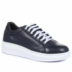 Bellissimo Leather Lace-Up Trainer - BELKAP33001 / 320 113 Sneakers