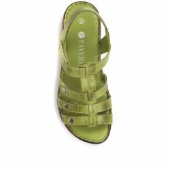 Pavers Leather T-Bar Sandals - LUCK33015 / 320 059