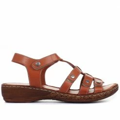 Pavers Leather T-Bar Sandals - LUCK33015 / 320 059