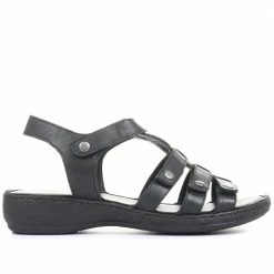 Pavers Leather T-Bar Sandals - LUCK33015 / 320 059
