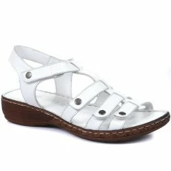 Pavers Leather T-Bar Sandals - LUCK33015 / 320 059
