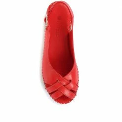 Pavers Leather Slingback Wedge Shoe - OZAR33001 / 319 904 26 Pavers Leather Slingback Wedge Shoe - OZAR33001 / 319 904