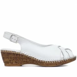 Pavers Leather Slingback Wedge Shoe - OZAR33001 / 319 904 32 Pavers Leather Slingback Wedge Shoe - OZAR33001 / 319 904