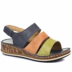 Pavers Ladies Multi Color Slingback Sandals - CAY33013 / 319 892 / 319 892