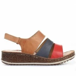 Pavers Ladies Multi Color Slingback Sandals - CAY33013 / 319 892 / 319 892