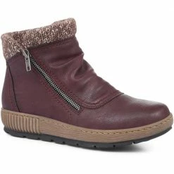 Pavers Wide Fit Wedge Ankle Boots - WBINS32053 / 319 242