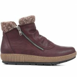 Pavers Wide Fit Wedge Ankle Boots - WBINS32053 / 319 242