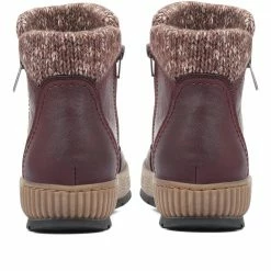 Pavers Wide Fit Wedge Ankle Boots - WBINS32053 / 319 242