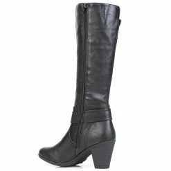 Pavers Knee High Boot With Button Detail - WBINS2226 / 306 616