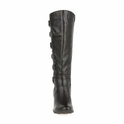 Pavers Knee High Boot With Button Detail - WBINS2226 / 306 616