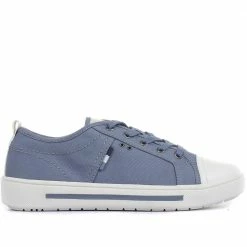 Pavers Ladies Lace-Up Eco-Friendly White Sneakers - JANSP33025 / 319 430 / 319 430 Wide Fit