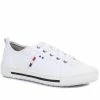 Pavers Ladies Lace-Up Eco-Friendly White Sneakers - JANSP33025 / 319 430 / 319 430 Wide Fit