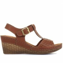 Pavers Ladies T-Bar Navy Wedge Sandals - SERAY33001 / 319 952 / 319 952 16 Pavers Ladies T-Bar Navy Wedge Sandals - SERAY33001 / 319 952 / 319 952