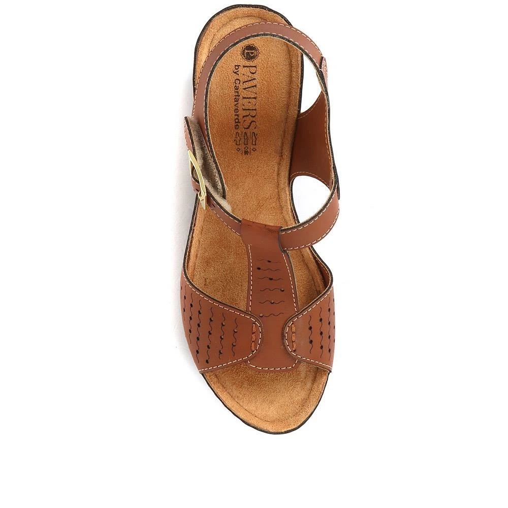 Pavers Ladies T-Bar Navy Wedge Sandals - SERAY33001 / 319 952 / 319 952 5 Pavers Ladies T-Bar Navy Wedge Sandals - SERAY33001 / 319 952 / 319 952