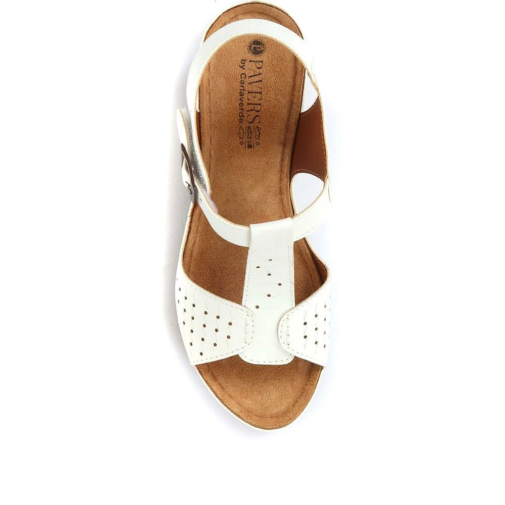 Pavers Ladies T-Bar Navy Wedge Sandals - SERAY33001 / 319 952 / 319 952 9 Pavers Ladies T-Bar Navy Wedge Sandals - SERAY33001 / 319 952 / 319 952