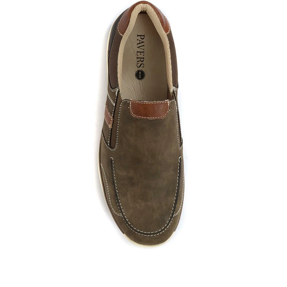 Pavers Wide Fit Slip On Sneakers For Men / 319 501 5 Pavers Wide Fit Slip On Sneakers For Men / 319 501