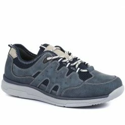 Pavers Wide Fit Lace-Up Sneakers For Men / 319 502