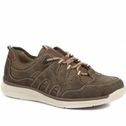 Pavers Wide Fit Lace-Up Sneakers For Men / 319 502