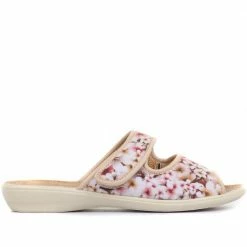 Pavers Ladies Adjustable Mule Slippers - ADA33003 / 319 754 Wide Fit