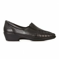 Pavers Shoes Wide Fit Leather Slip On With Pinched Stitch Strip - KEMP1800 / 145 950