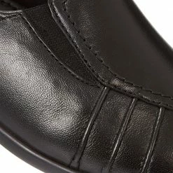 Pavers Wide Fit Leather Slip On With Pinched Stitch Strip - KEMP1800 / 145 950 31 Pavers Wide Fit Leather Slip On With Pinched Stitch Strip - KEMP1800 / 145 950