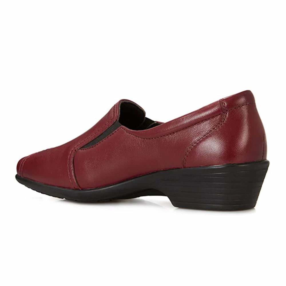 Pavers Wide Fit Leather Slip On With Pinched Stitch Strip - KEMP1800 / 145 950 12 Pavers Wide Fit Leather Slip On With Pinched Stitch Strip - KEMP1800 / 145 950