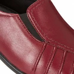 Pavers Shoes Wide Fit Leather Slip On With Pinched Stitch Strip - KEMP1800 / 145 950