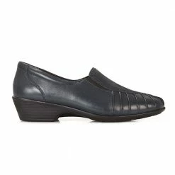 Pavers Shoes Wide Fit Leather Slip On With Pinched Stitch Strip - KEMP1800 / 145 950
