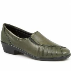 Pavers Shoes Wide Fit Leather Slip On With Pinched Stitch Strip - KEMP1800 / 145 950