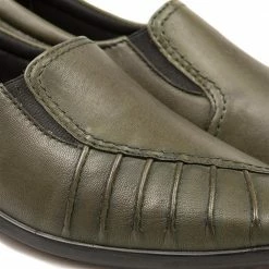 Pavers Shoes Wide Fit Leather Slip On With Pinched Stitch Strip - KEMP1800 / 145 950