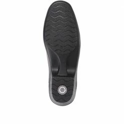 Pavers Wide Fit Leather Slip On With Pinched Stitch Strip - KEMP1800 / 145 950 44 Pavers Wide Fit Leather Slip On With Pinched Stitch Strip - KEMP1800 / 145 950