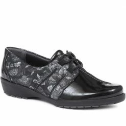 Fly Flot Wide Fit Leather Shoe With Lace Up - CALFLY1204 / 134 150