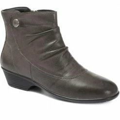Pavers Wide Fit Zip Leather Ankle Boots - KF30004 / 316 380 / 316 380