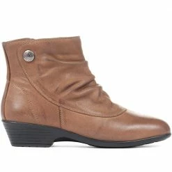 Pavers Wide Fit Zip Leather Ankle Boots - KF30004 / 316 380 / 316 380