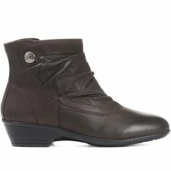 Pavers Wide Fit Zip Leather Ankle Boots - KF30004 / 316 380 / 316 380