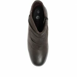 Pavers Wide Fit Zip Leather Ankle Boots - KF30004 / 316 380 / 316 380