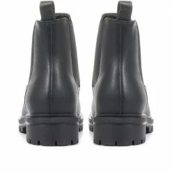 Bellissimo Ladies Black Chunky Chelsea Boots - BELWBINS32063 / 319 652 / 319 652