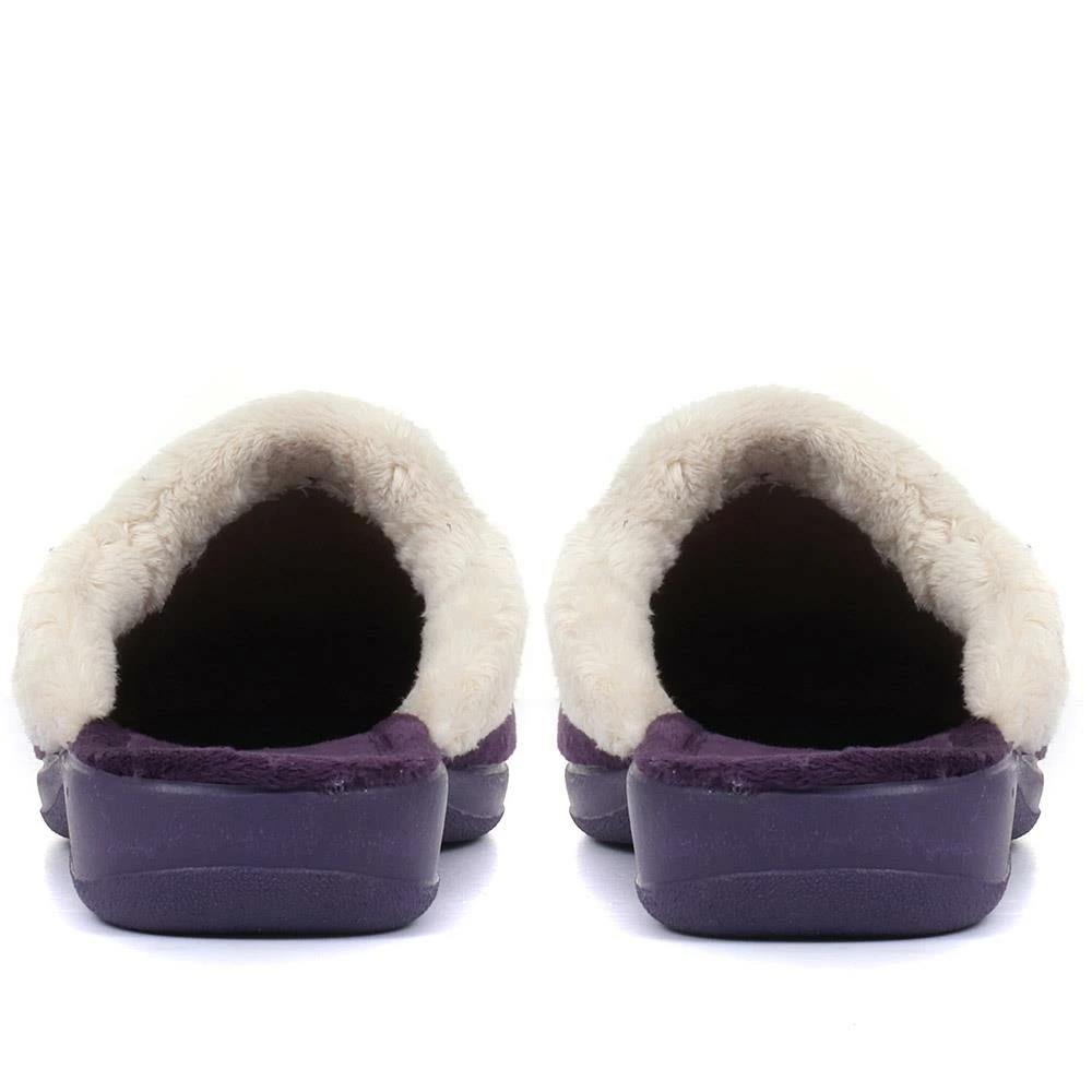 Pavers Ladies Purple Faux Fur Mule Slippers - ANAT33001 / 320 165 / 320 165 12 Pavers Ladies Purple Faux Fur Mule Slippers - ANAT33001 / 320 165 / 320 165