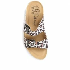 Fly Flot Leopard Print Mule Sandals - FLY33031 / 319 575