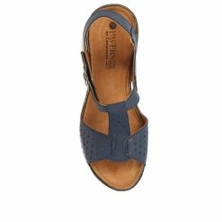 Pavers Ladies T-Bar Navy Wedge Sandals - SERAY33001 / 319 952 / 319 952 26 Pavers Ladies T-Bar Navy Wedge Sandals - SERAY33001 / 319 952 / 319 952
