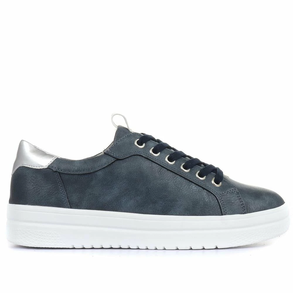 Bellissimo Ladies Chunky Platform Navy Sneakers - BELWBINS33001 / 319 627 / 319 627 3 Bellissimo Ladies Chunky Platform Navy Sneakers - BELWBINS33001 / 319 627 / 319 627