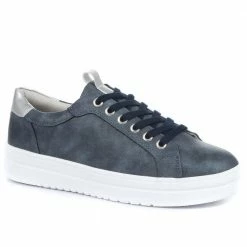Bellissimo Ladies Chunky Platform Navy Sneakers - BELWBINS33001 / 319 627 / 319 627