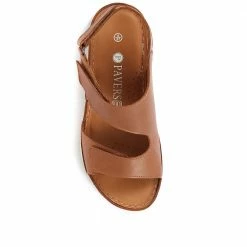 Pavers Ladies Fully Adjustable Khaki Leather Sandals - GENC33005 / 319 790 / 319 790 42 Pavers Ladies Fully Adjustable Khaki Leather Sandals - GENC33005 / 319 790 / 319 790