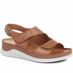 Pavers Ladies Fully Adjustable Khaki Leather Sandals - GENC33005 / 319 790 / 319 790 29 Pavers Ladies Fully Adjustable Khaki Leather Sandals - GENC33005 / 319 790 / 319 790