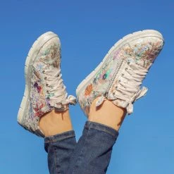 Pavers Metallic Ribbon Laced Sneakers / 317 662