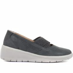 Pavers Shoes Ladies Slip On Navy Sneakers - BRK33011 / 319 478 / 319 478