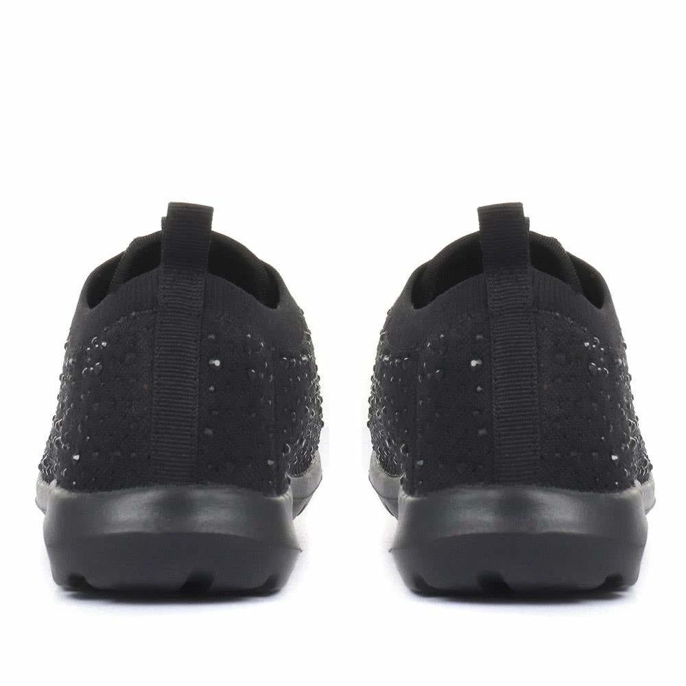 Pavers Ladies Grey Knit Sneakers - BRK33015 / 319 480 / 319 480 4 Pavers Ladies Grey Knit Sneakers - BRK33015 / 319 480 / 319 480