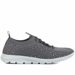 Pavers Ladies Grey Knit Sneakers - BRK33015 / 319 480 / 319 480 44 Pavers Ladies Grey Knit Sneakers - BRK33015 / 319 480 / 319 480