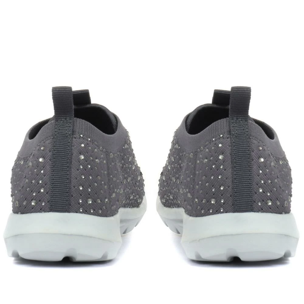 Pavers Ladies Grey Knit Sneakers - BRK33015 / 319 480 / 319 480 12 Pavers Ladies Grey Knit Sneakers - BRK33015 / 319 480 / 319 480
