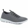 Pavers Ladies Grey Knit Sneakers - BRK33015 / 319 480 / 319 480